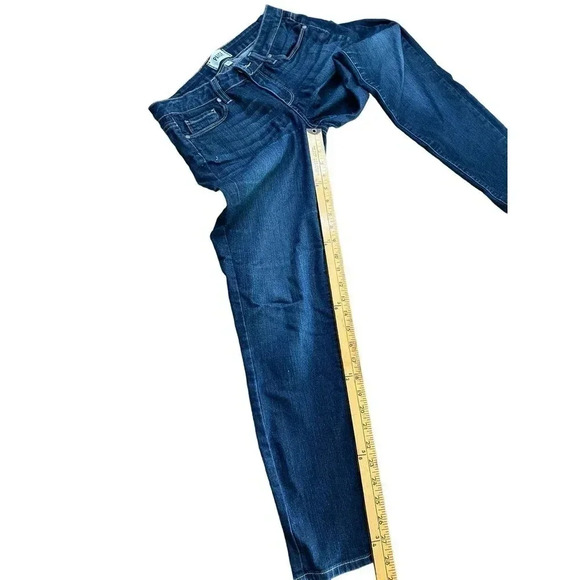 Paige Women's Blue Five Pocket Straight Leg Denim Ankle Jean Size 27 - Picture 4 of 5
